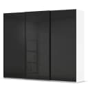 rauch Orange Schwebetürenschrank Covalo | Schwarz