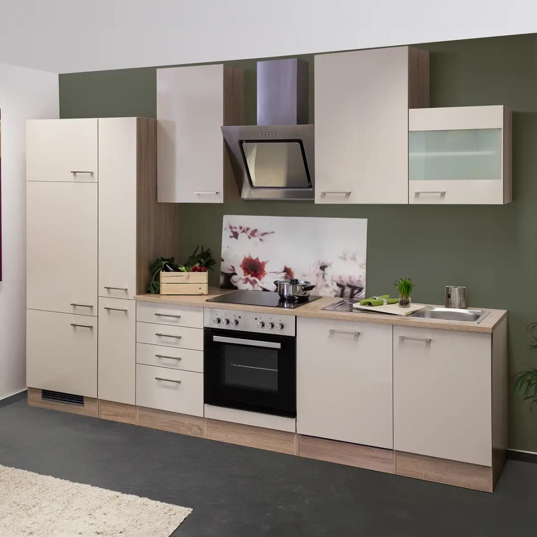 loftscape Küchenzeile 310 cm Kombi A | Beige