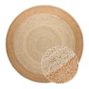 Juteteppich Jutta rund | Beige