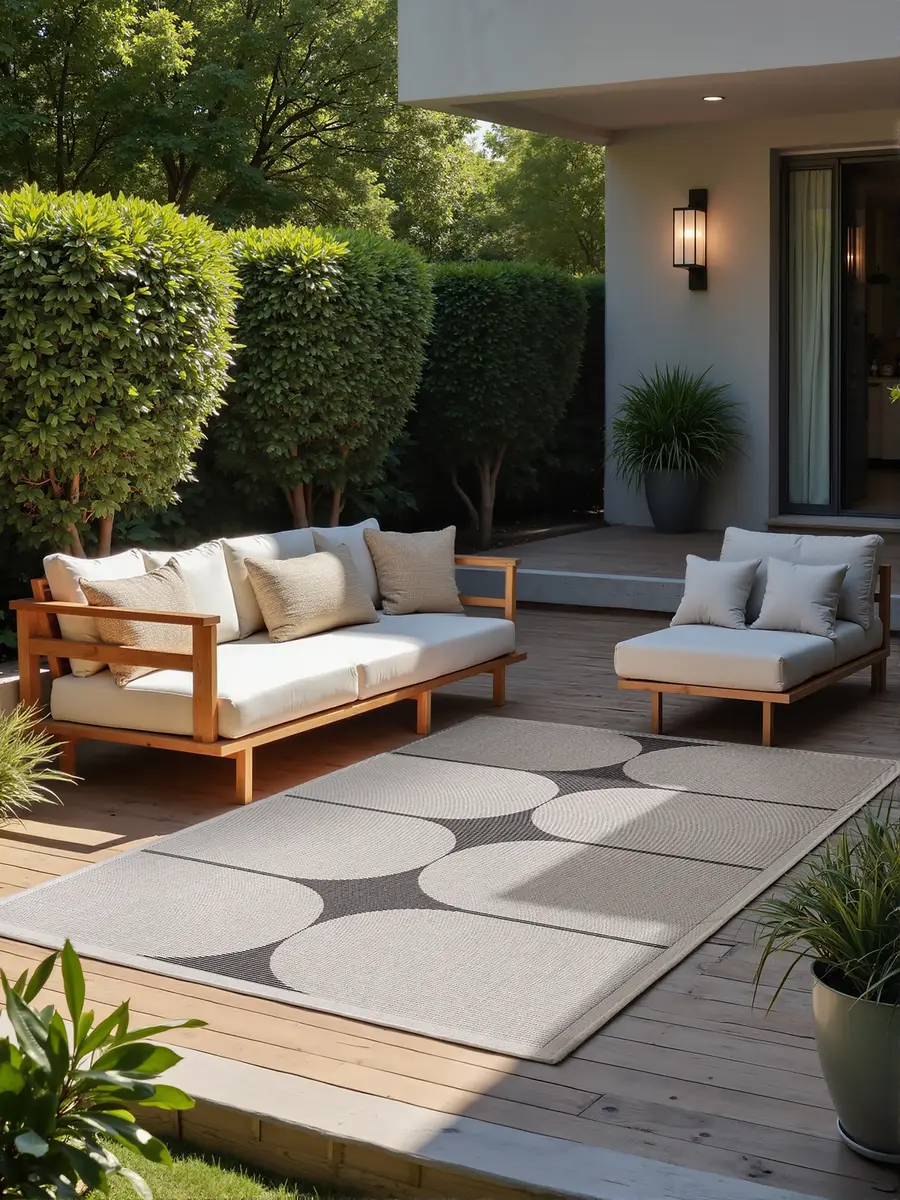 Outdoorteppich Duet Typ A | Mehrfarbig