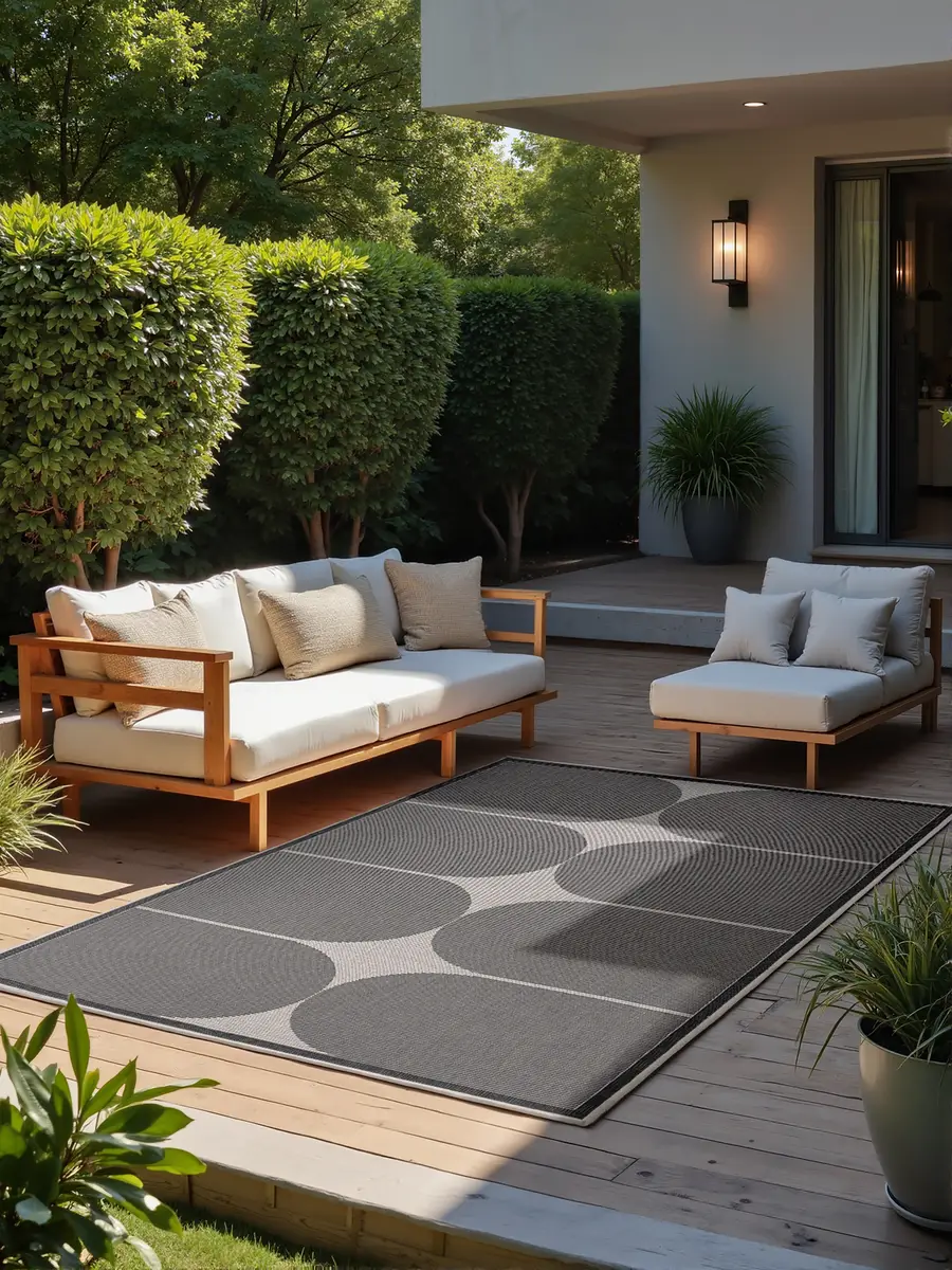 Outdoorteppich Duet Typ A | Mehrfarbig
