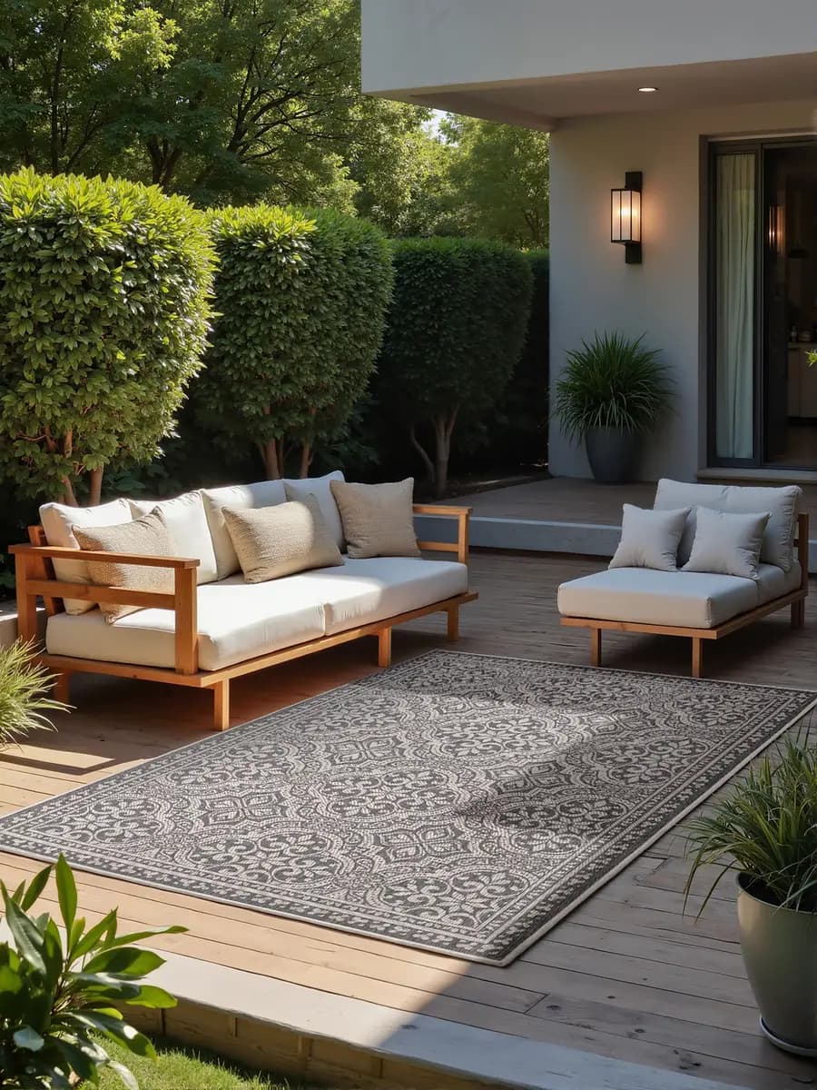 Outdoorteppich Duet Typ D | Mehrfarbig
