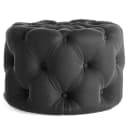 Fredriks Polsterhocker Duleys | Schwarz