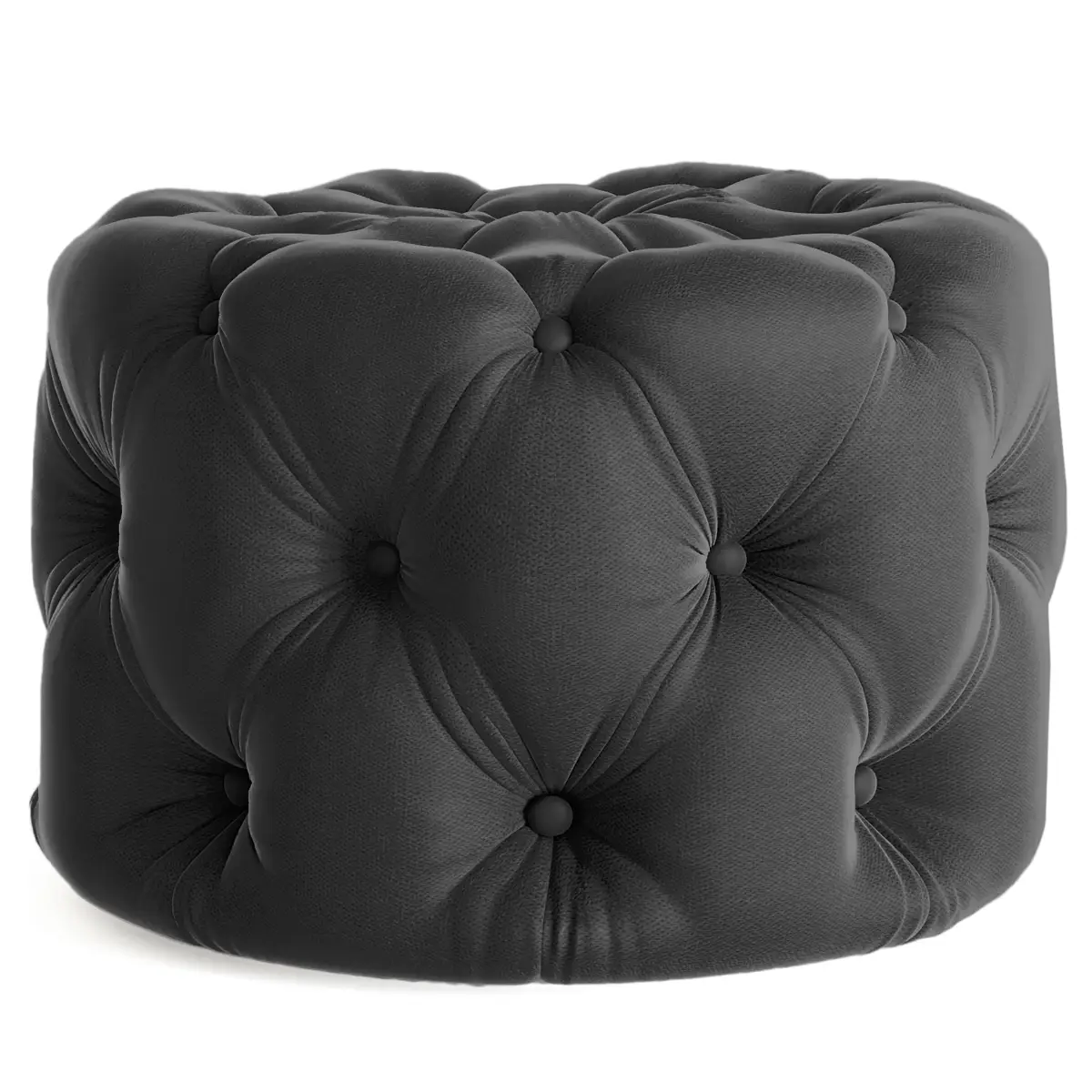 Fredriks Polsterhocker Duleys | Schwarz