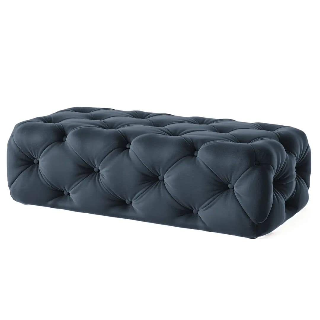Fredriks Polsterhocker Duleys | Blau