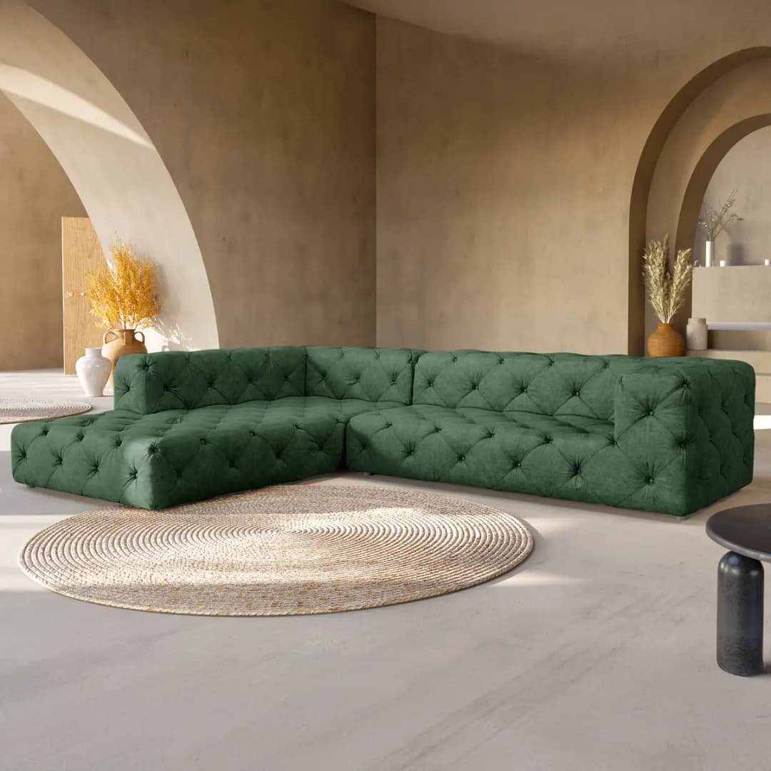 Fredriks Ecksofa Enza | Grün