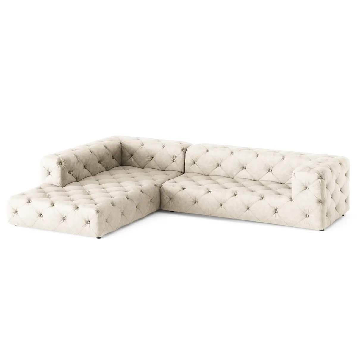 Fredriks Enza Ecksofa mit Ottomane | Beige