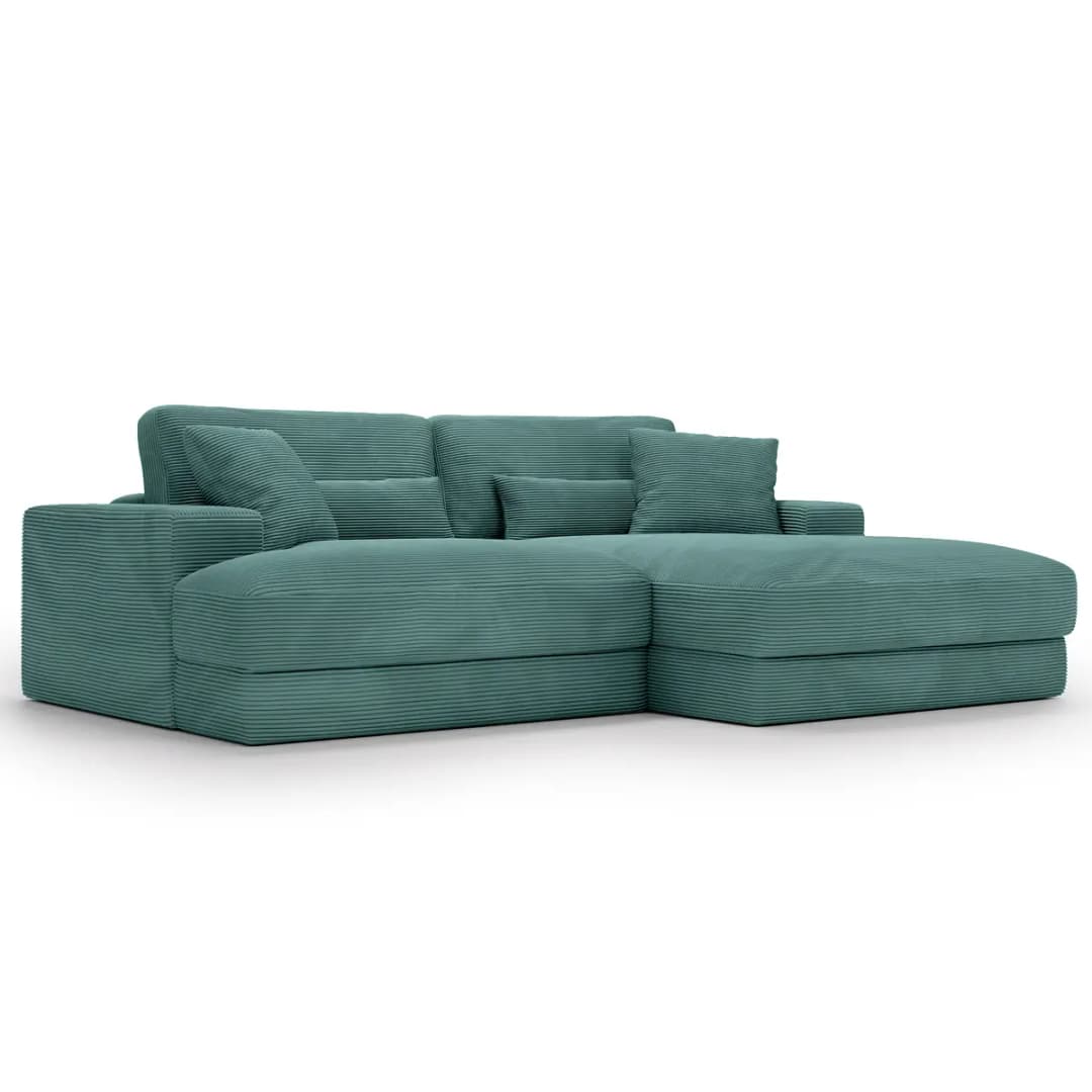 Fredriks Ecksofa Zuri mit Longchair | Blau