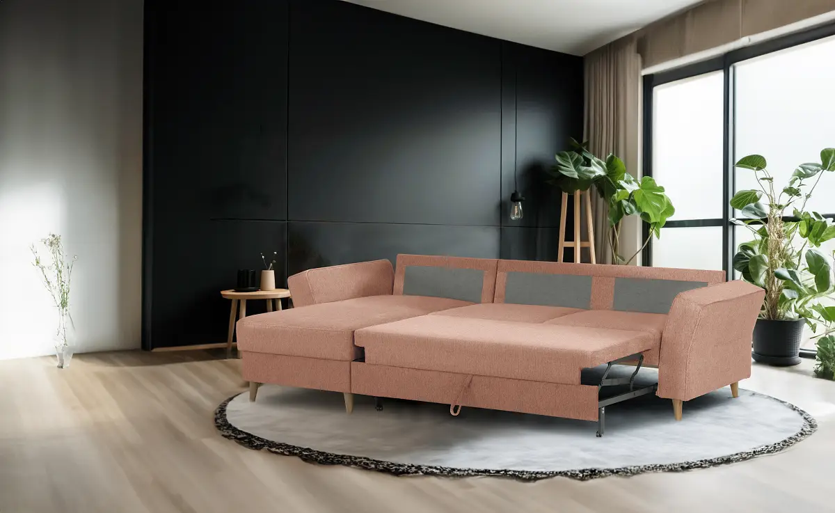 Ecksofa Meimo | Rosa