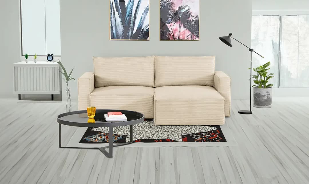 Ecksofa Rubla | Beige