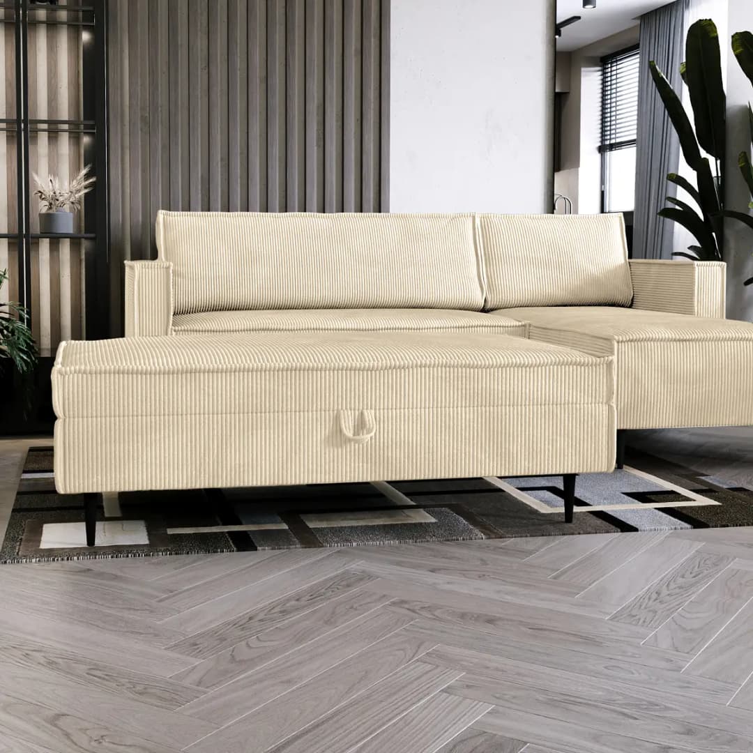 Fredriks Polsterhocker Ainke | Beige