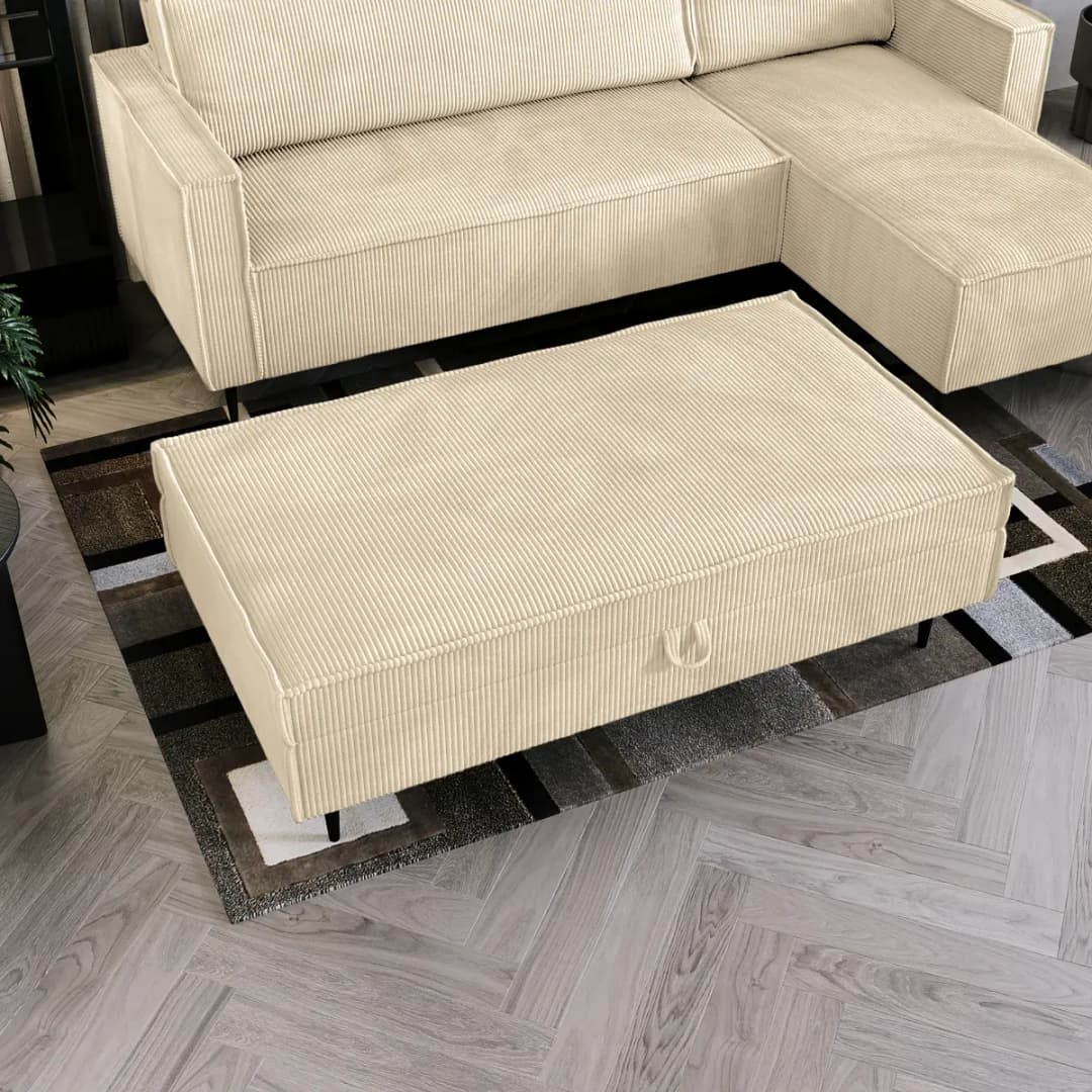 Fredriks Polsterhocker Ainke | Beige