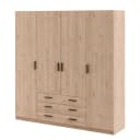 loftscape Drehtürenschrank Okacheve | Holztöne