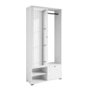 Kompaktgarderobe Bredlow | Weiß