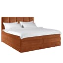 Boxspringbett Leanne 140 x 200cm Strukturstoff Onka Beige H4