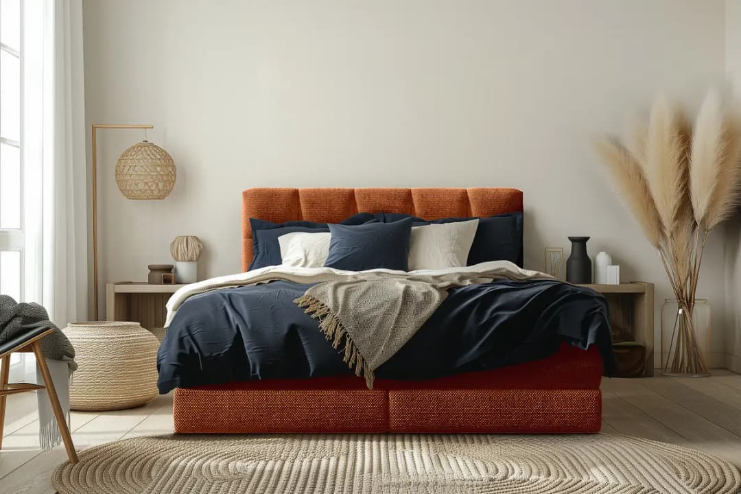 Boxspringbett Leanne 140 x 200cm Strukturstoff Onka Beige H4
