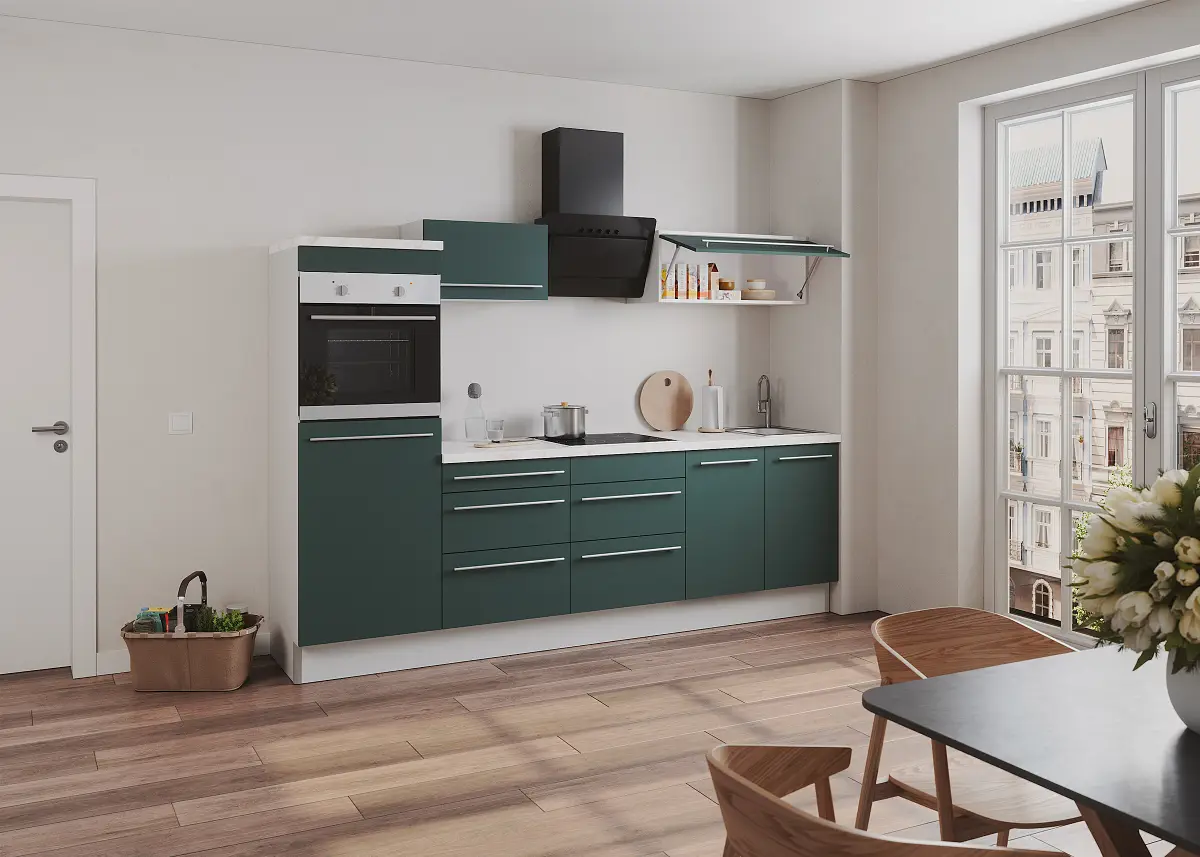 Hängeschrank Venezia mit Klapptür 60cm Grün/Dunkelgrün | Grün