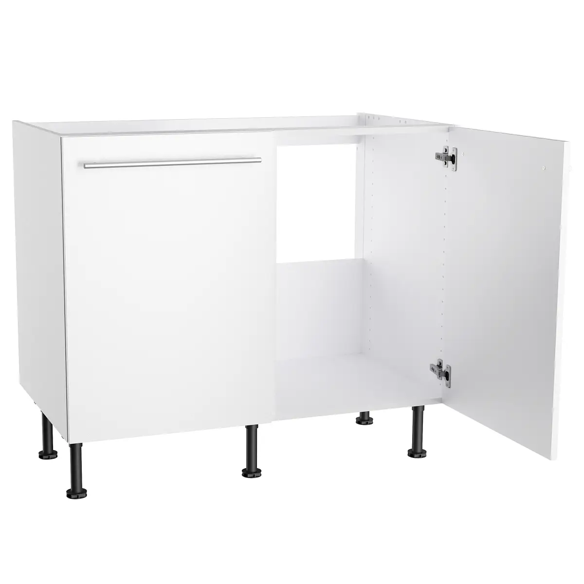 Optifit Spülenunterschrank Venezia 100cm Weiß | Weiß
