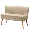 Polsterbank Willunga 142cm Beige Strukturstoff Kanita: Sand