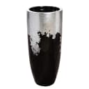 Übertopf Konus 80cm Schwarz/Silber | Schwarz