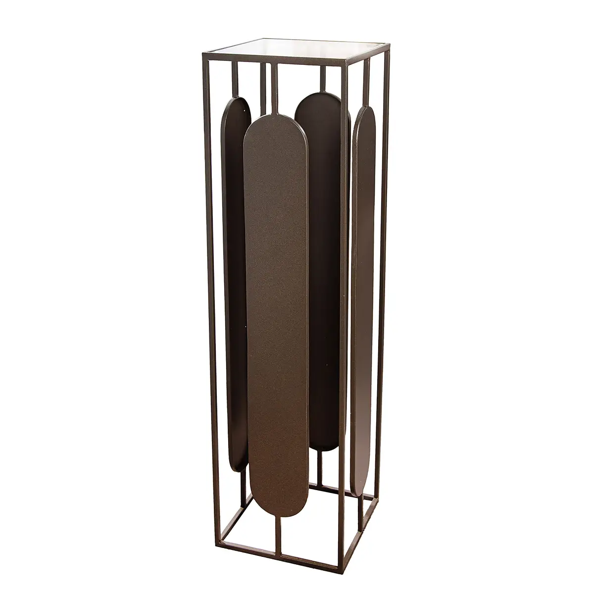 Beistelltisch Zulu Säule 100cm Grau | Grau