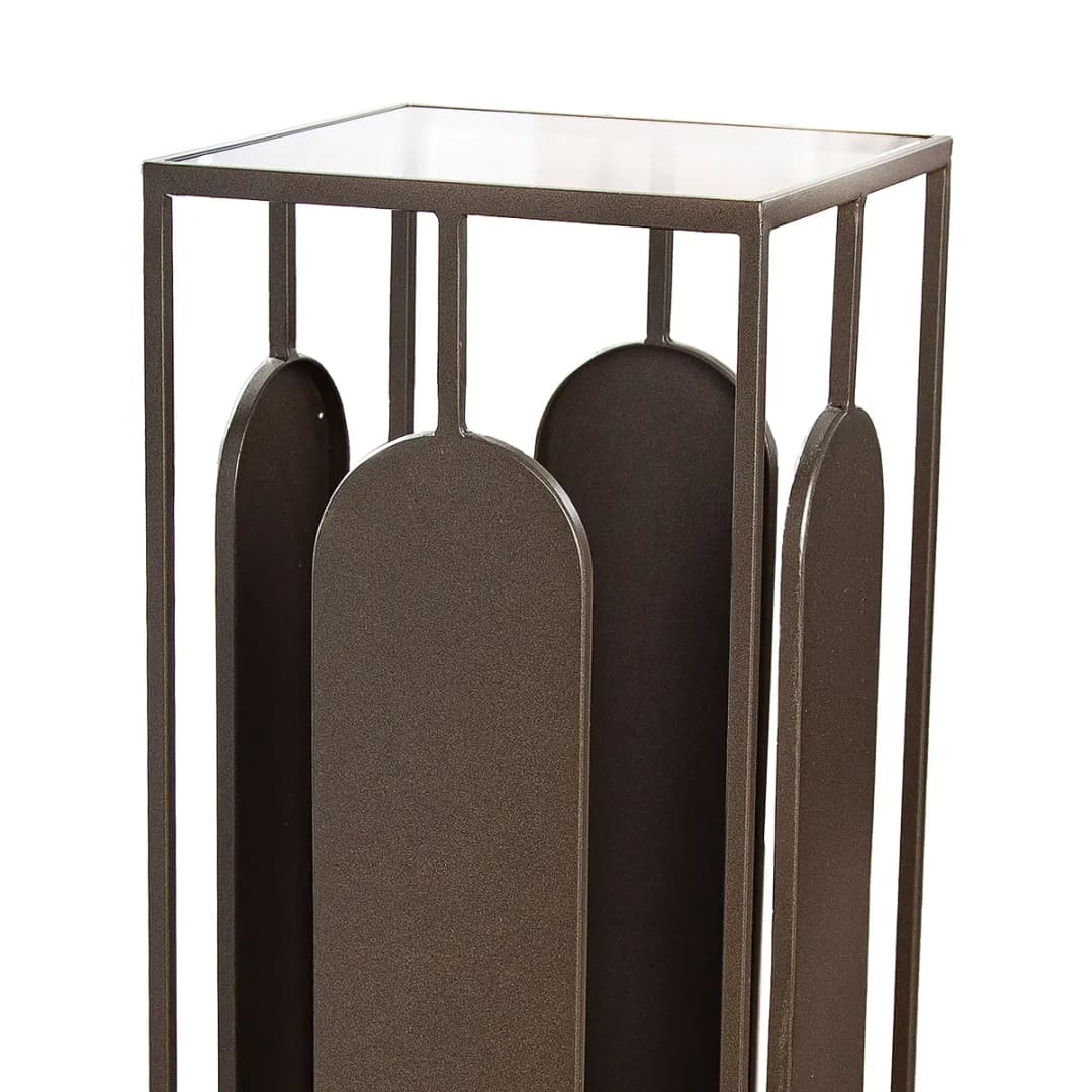 Beistelltisch Zulu Säule 100cm Grau | Grau
