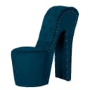 Sessel Blau Samt Tris | Blau