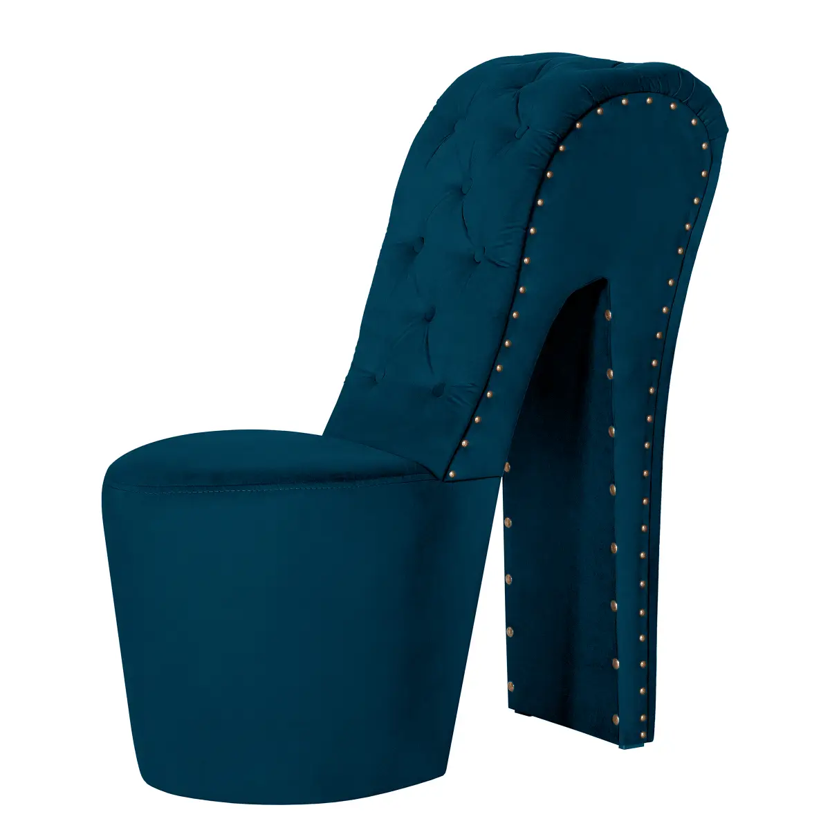 Sessel Blau Samt Tris | Blau