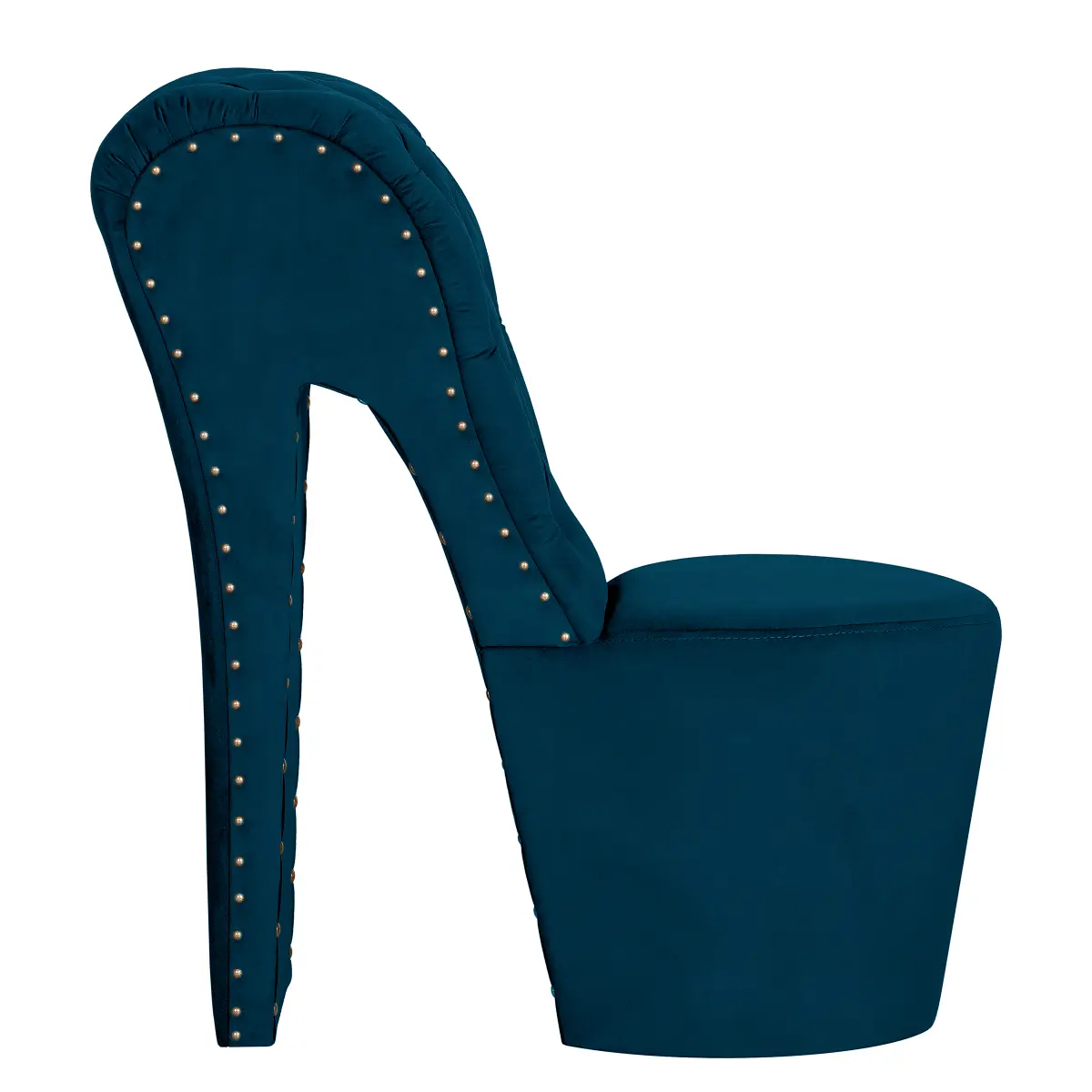 Sessel Blau Samt Tris | Blau