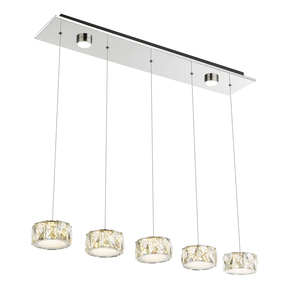 LED-Deckenleuchte Amur | Silber
