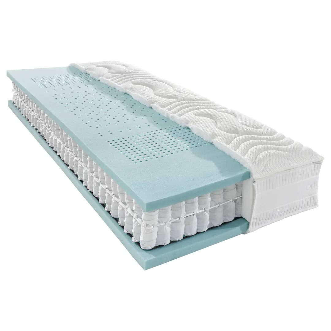 TTF-Matratze Ortho Star Luxus T 180 x 200cm H4 Jersey Weiß