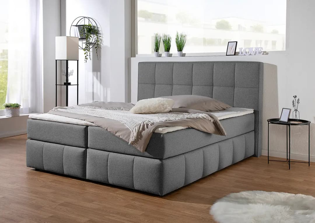 Red Living Boxspringbett Artosilla | Grau