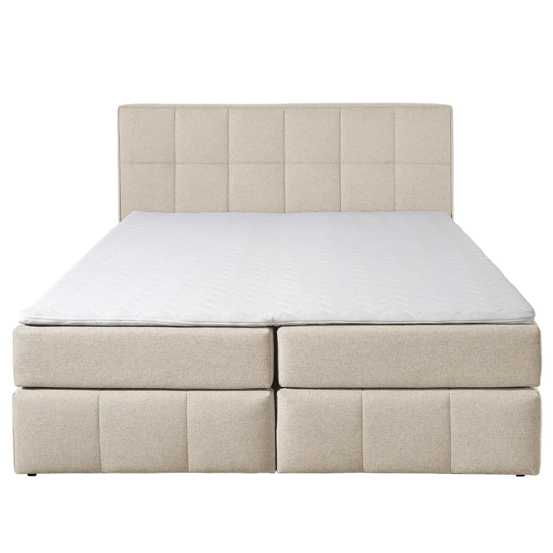 Boxspringbett Artosilla 180 x 200cm Flachgewebe Norana Beige