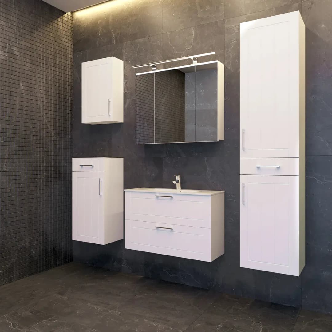 Beleuchteter Spiegelschrank Sodhouse | Weiß
