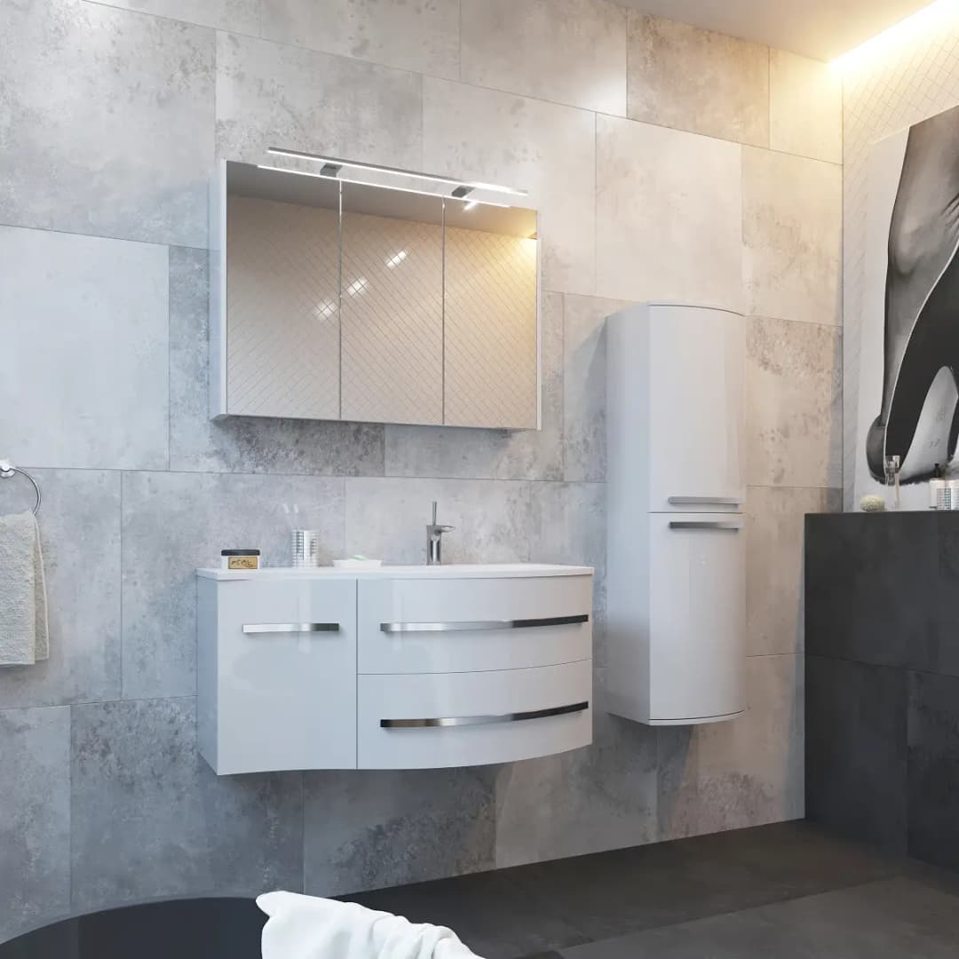 Waschtisch Stunkard 110 cm | Weiß