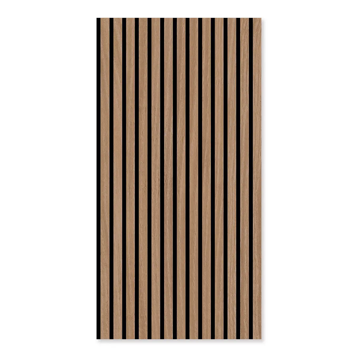 Furniertes Akustikpaneel Noio Typ A 52 x 104cm Eiche Dunkel | Braun
