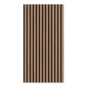 Furniertes Akustikpaneel Noio Typ A 52 x 104cm Eiche Dunkel | Braun