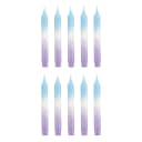 Stabkerze DIP-DYE 10er-Set 20cm Flieder | Lila