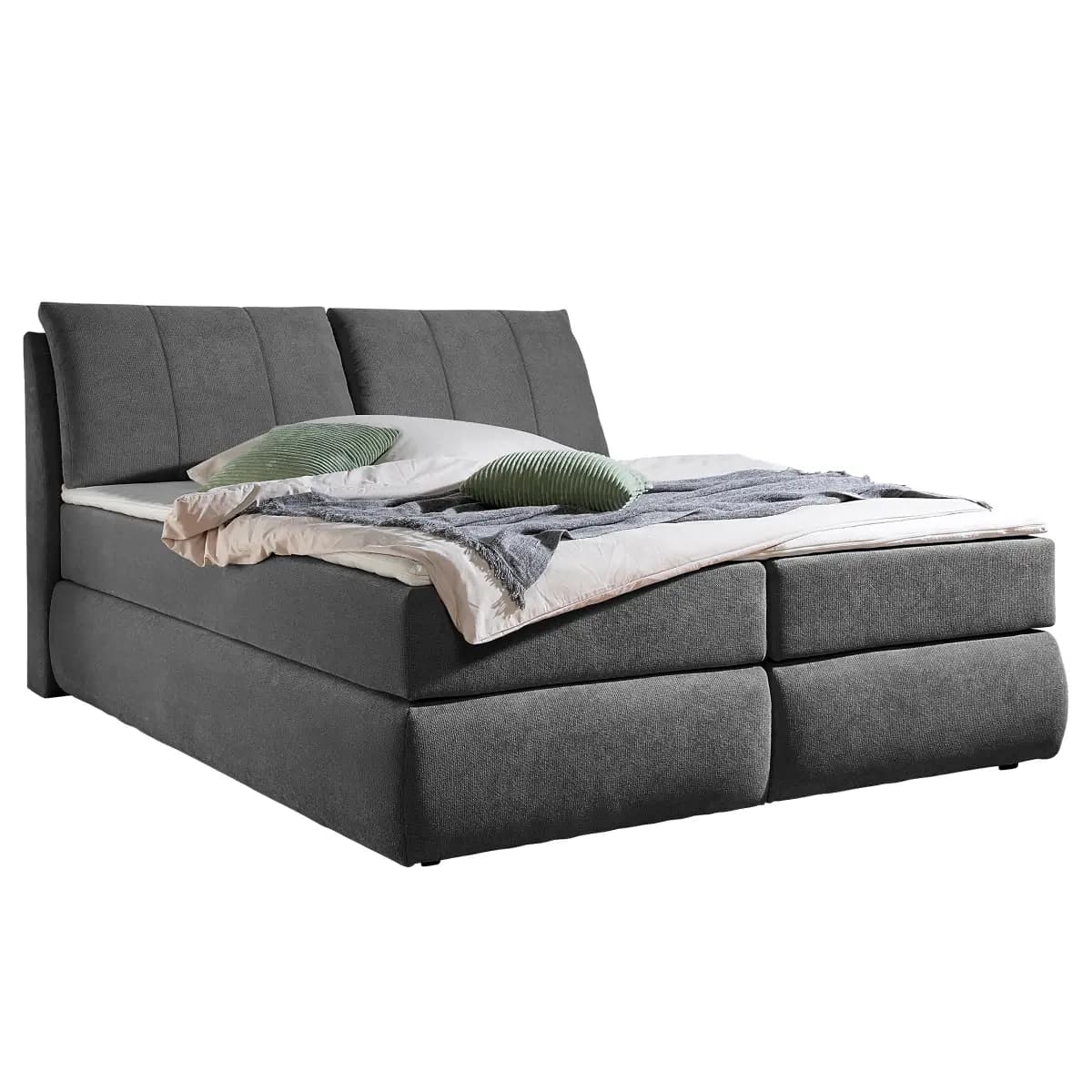 Red Living Boxspringbett Barrietas | Schwarz