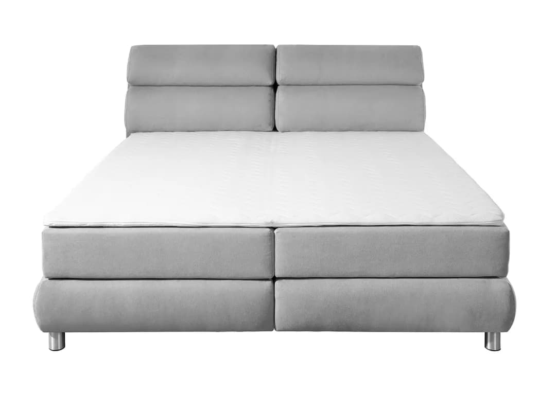 Red Living Boxspringbett Santotís 180 x 200cm | Grau