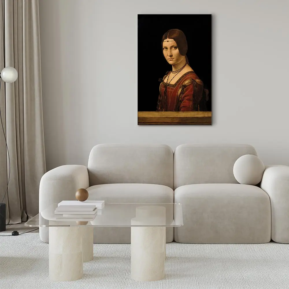 Leinwandbild Beautiful Ferronière Filz Beige/Beige 60 x 90cm | Beige