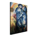 Leinwandbild The tower of blue horses Filz Beige/Beige 40 x 60cm