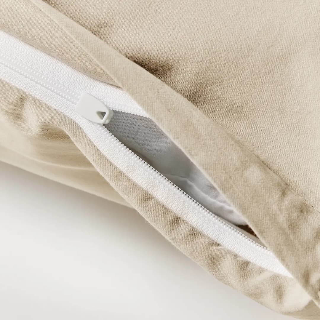 Mako-Satin Kissenbezug NIGHTLIFE DELUXE 80 x 60cm Beige | Beige