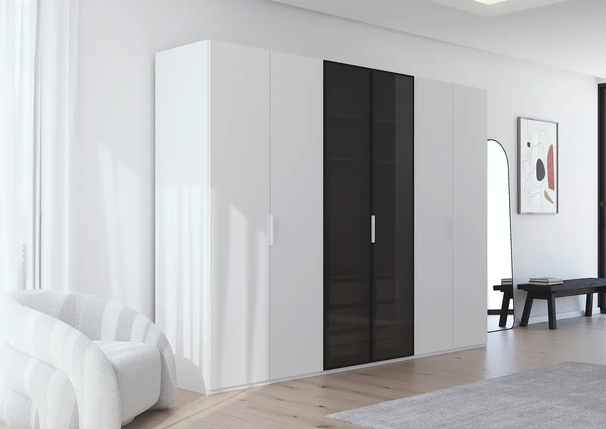 Studio Copenhagen Drehtürenschrank Ricco | Weiß