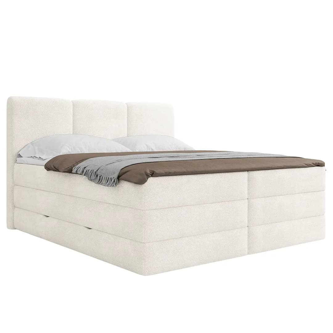 loftscape Boxspringbett Kulesh | Weiß