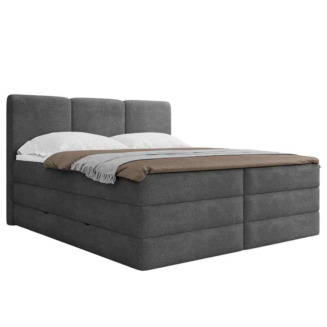 Boxspringbett Kulesh | Grau