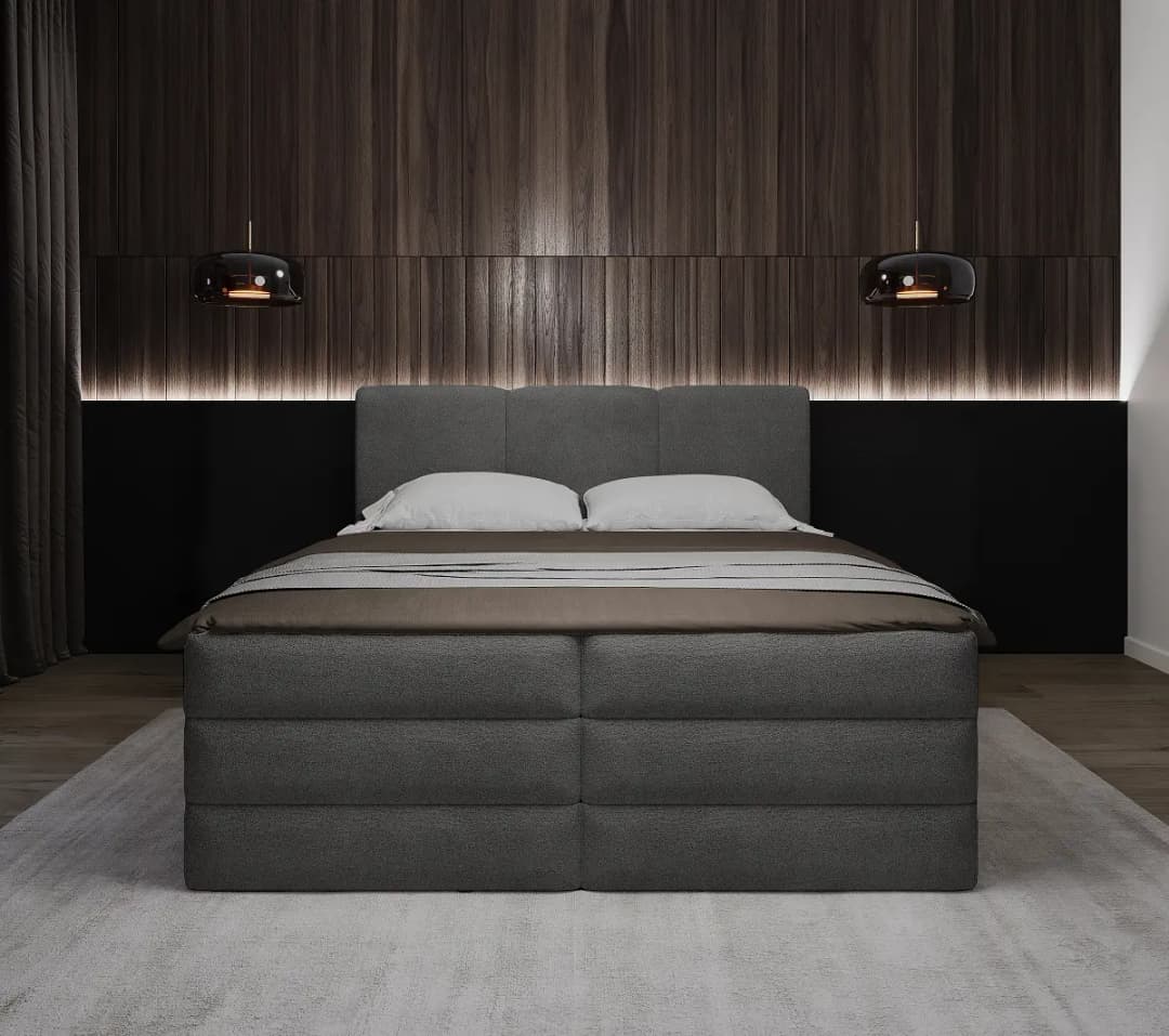 Loftscape Boxspringbett Kulesh | Grau
