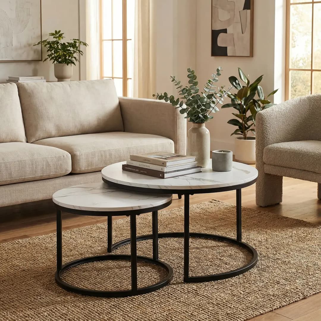 loftscape Couchtisch Stornway 2-teilig | Mehrfarbig