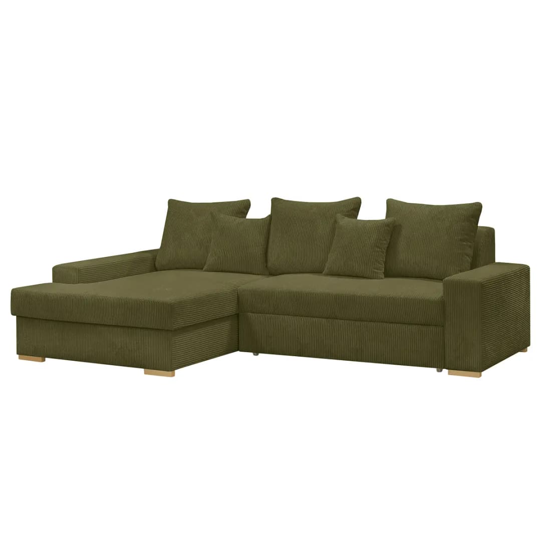 Fredriks Poppy Ecksofa mit Schlaffunktion | Grün