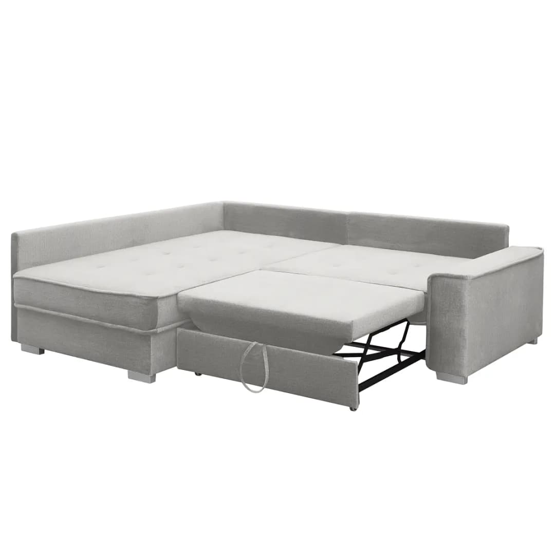 Fredriks Ecksofa Valeria mit Schlaffunktion | Grau